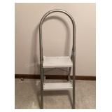 Metal folding step stool, 42't x 14ï¿½w