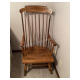 Wood rocking chair, 23'w x 29ï¿½d x 43ï¿½t