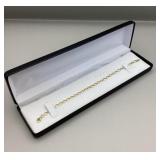 Like New 7' 14K gold brilliant cut bracelet