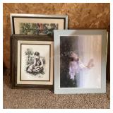 6 framed pictures