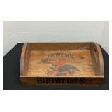 Budweiser wood serving tray, 17.25' x 11.5ï¿½