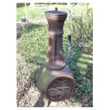 Cast Iron Chiminea, appx. 24' diameter x 52ï¿½ tall