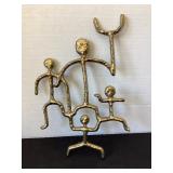 Brass Hawaiian Ohana Family Wall Art, 7x10 1/2'