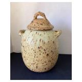Large Artisan Canister, 9 x 12 1/2' tall