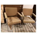2 vintage Steelcase office chairs, 24 1/2x20x33'