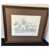 Midland County Courthouse Picture, 15x13 1/2'