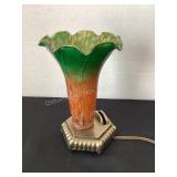 Pond Lily Style Lamp, 7'tall, works