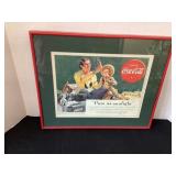 17 1/2 x 14 1/2' Coca-Cola Advertisement Picture