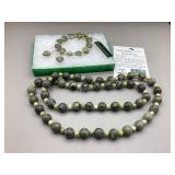 Connemara Marble stretch bracelet & necklace
