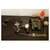 Bushnell binoculars, watches, BBs