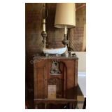 Stewart Warner Radio Cabinet, lamps & more