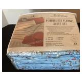 Full size cardinal & chickadee sheet set