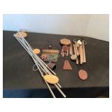 4 wind chimes, all used inside