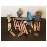 4 wind chimes; birdhouse theme, Windy Wings bird