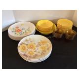 Vintage plastic table service
