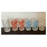 Set of 6 MCM Gazelle  5" glasses