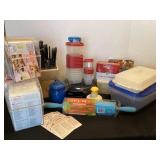 Storage containers, Oster hot plate, recipe