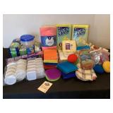Kitchen Goods; storage bags, scrubbies,