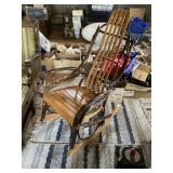 Amish style hickory rocker
