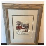 Barn Crossstitch, 14x17"