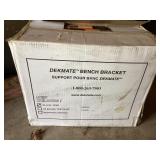 Box of new Dekmate bench brackets, black