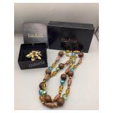 Joan Rivers Chunky Necklace & Pin