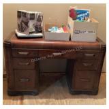 Vintage Wood Vanity/Desk & More