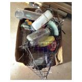 Box of Bird Feeders & more