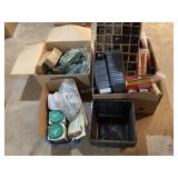 Gardening supplies; plant watering spikes, pots,