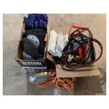 Trouble light, boat cleats, jumper cables & more