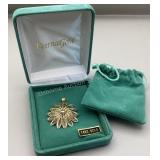 QVC EternaGold Floral Pendant