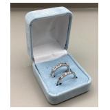 Sterling & CZ Bands, Size 8