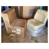 2 New Wise Jump Seats for Boats, sand color
