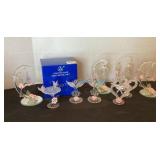 Glass Gallery Figurines, 9 total with one
