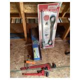 Propane torch, pipe wrenches, puller & torch