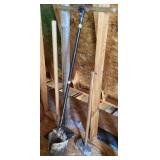 Auger, tamper & sledge hammer