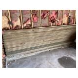 Stack of pressure treated tongue & groove style