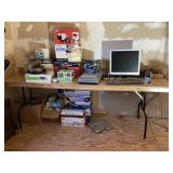 Folding table & contents