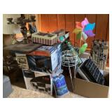 End tables, coffee table, lamp, plant stands,