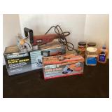 New Chicago Electric 4" angle grinder & 4" plate