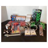 Hardware, lamps, bungees, magnets, hose clamps &