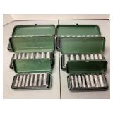 3 metric & 3 standard socket sets