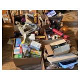 Boxes of useful hardware & tools