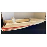 Model boat hull, 41x16" wide