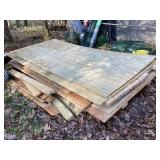 Selection of misc. plywood & 14 2"x4"x8