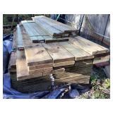 Large treated lumber bundle