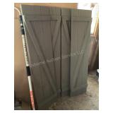 4 wood shutters, 15x 56 1/4"