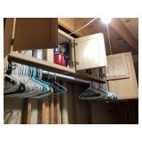 Upper laundry cupboard cleanouts