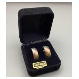 Tri-Color 14k Gold Hoops