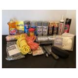 Cord, spray paint, mouse traps, ice cleats & more